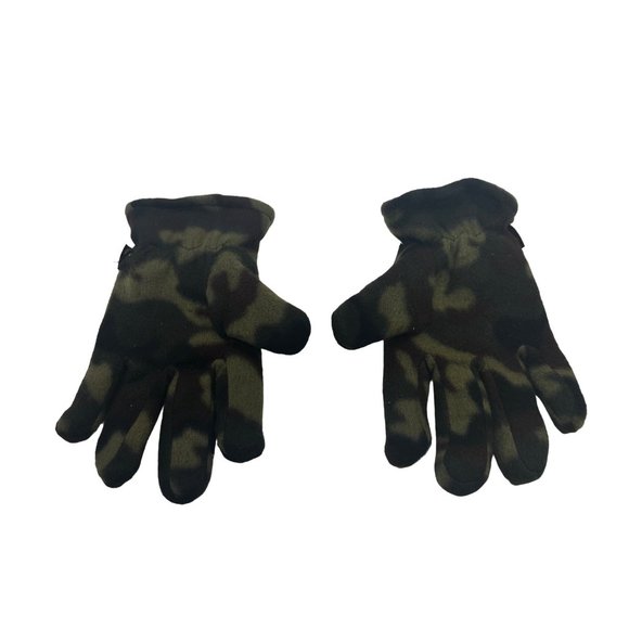 Sport Men's Size Fits All Camouflage Gloves Brown Green Preowned - Picture 2 of 6